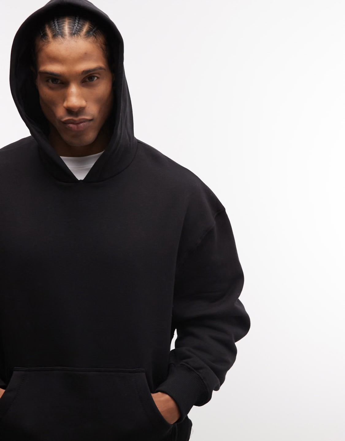 AMICI Black Oversized Hoodie – Winter Collection