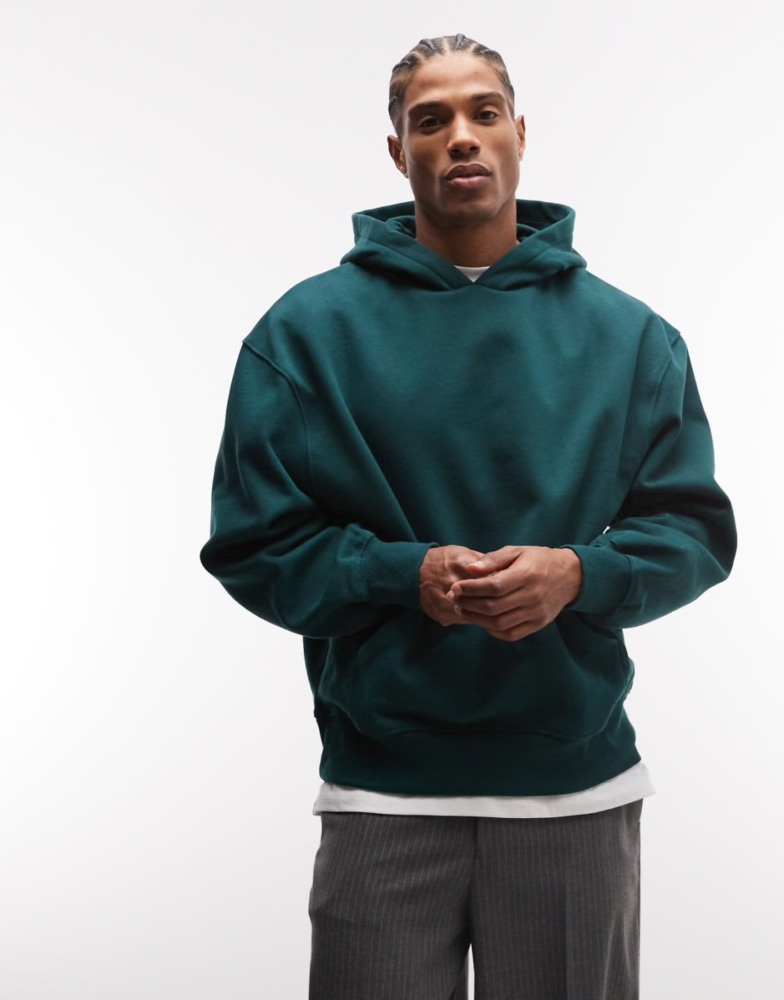 AMICI Deep Teal Oversized Hoodie – Winter Collection