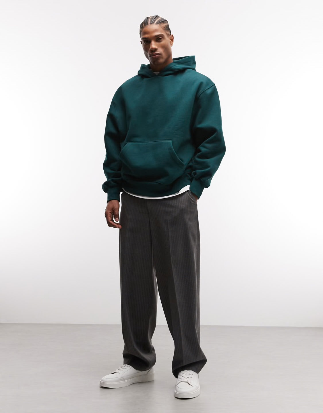 AMICI Deep Teal Oversized Hoodie – Winter Collection