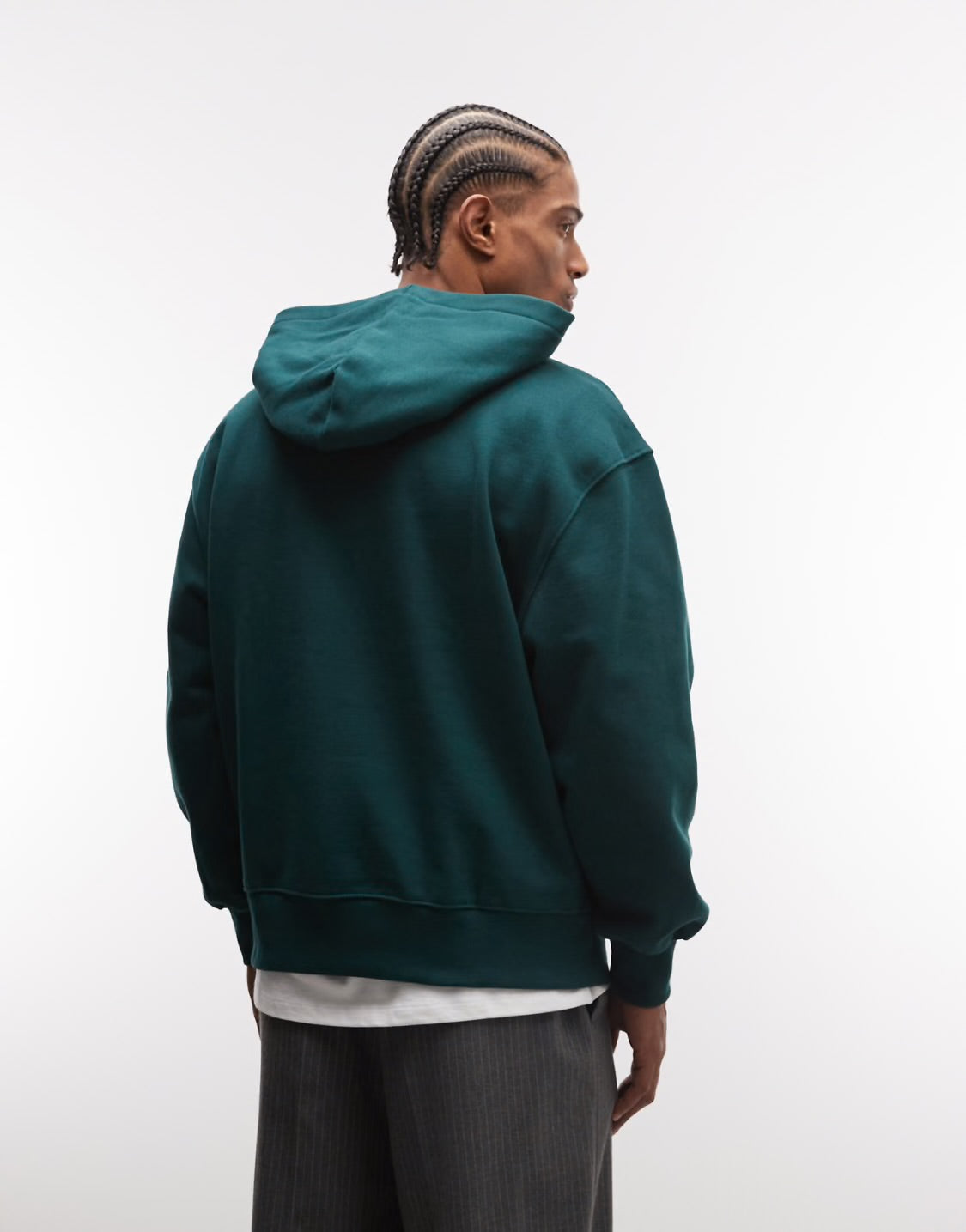 AMICI Deep Teal Oversized Hoodie – Winter Collection